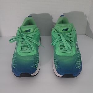 Avia Kids Green to Blue Gradient Lace-Up Sneakers
